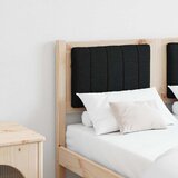 vidaXL Tapecirano vzglavje Rjava 120 cm Masivna borovina in tkanina | Shoptok.si