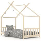 Maison Chic Otroška postelja - Otroški ležaj - Otroški posteljni okvir iz trdne borovine 70x140 cm, (21698314) | Shoptok.si