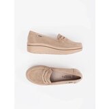 GOODIN Beige loafers with a thick sole | Shoptok.si