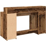  Radni stol s LED svjetlima boja staro drvo 140x55x91 cm drveni | shoptok.hr