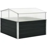 vidaXL Staklenik antracit 100 x 100 x 77 cm od pocinčanog čelika