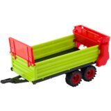 Traktor s prikolicom na frikcijski pogon i vratima koja se otvaraju - zeleni | shoptok.hr