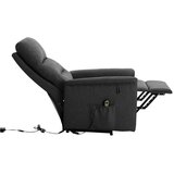 MID.YOU tv-fotelj, siva tekstil | Shoptok.si