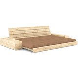 Karup Design Rjava raztegljiva sedežna garnitura 244 cm Base – | Shoptok.si