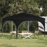  Rastezljivi šator za zabave 290 x 290 x 245 cm Crna | shoptok.hr