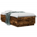  Okvir za krevet s LED svjetlima 75x190 cm od konstruiranog drva | Eponuda.com