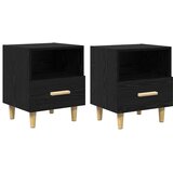 Noćni ormar 2 pcs Crni hrast 40 x 35 x 47 cm Konstruirano drvo | shoptok.hr