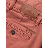 Ombre Men's denim classic shorts with rolled up leg - coral | shoptok.hr