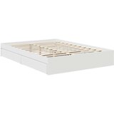  Postelja s shranjevanjem Bela 140 x 200 cm Konstruiran les, (5000105117) | Shoptok.si