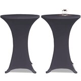 vidaXL Raztegljiva Prevleka za Mizo 2 kosa 60 cm Antracitna Cene
