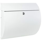  Stenski poštni nabiralnik Aura (Do x Š x V: 330 x 375 x 100 mm, Barva: Bela, Nerjavno jeklo) | Shoptok.si