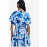 Desigual Obleka kobalt modra / azur / pastelno modra | Shoptok.si
