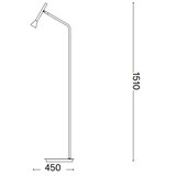 Ideal Lux - LED stojeća lampa DIESIS LED/4,5W/230V CRI 95 zlatna | Eponuda.com