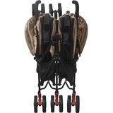  Otroški voziček za dvojčke taupe jeklen, (20802358) | Shoptok.si