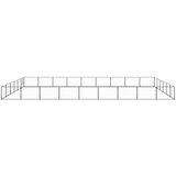 vidaXL kavez za pse crni 54 m² čelični | shoptok.hr