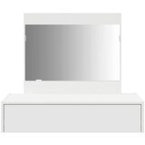 vidaXL Bijela MDF 83 x 40 x 70 cm Ogledalo Toaletni stol Pravokutni | shoptok.hr
