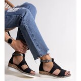 Gemre Black wedge sandals Tiuma | ePonuda.com