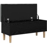  Klupa za odlaganje s jastučićem Crni hrast 102 x 42 x 46 cm | shoptok.hr