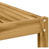 Vanjski otoman Čvrsto drvo akacije Bijela 79 x 79 x 37 cm - Bijeli tabure | shoptok.hr