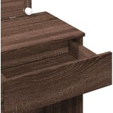 vidaXL Toaletni stolić s LED svjetlima smeđa boja hrasta 100x40x120 cm | shoptok.hr