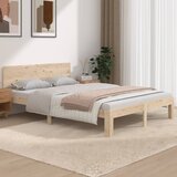 Maison Chic Posteljni okvir - Dvoposteljna postelja - Zakonska postelja iz trdnega lesa 135x190 cm-J14532, (21765407) | Shoptok.si