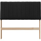  Tapecirani uzglavlje Crna 100 cm Čvrsto borovo drvo | shoptok.hr
