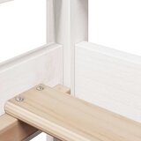  Dnevni krevet s krovom bez madraca bijeli 80x200 cm masivno drvo | shoptok.hr