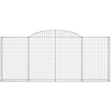  Obokana gabionska košara 11 kos 300x30x120/140cm cinkano železo, (21000272) | Shoptok.si
