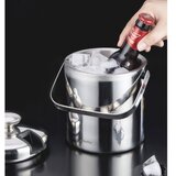 Ruhhy 28171 termo posoda za led 1,3 L s poklopcem, hvataljkama in barsko žlico – nerjaveče jeklo | Shoptok.si