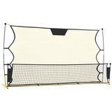 The Living Store Odbojna mreža za nogomet črna in rumena 183x85x120 poliester - Odbojna Mreža Za Nogomet, (21417481) | Shoptok.si
