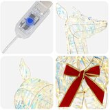  3D Božićni irvas LOVIISA 110 LED lampica Topla bijela - Iridescent PET 70 x 26 x 100 cm | shoptok.hr