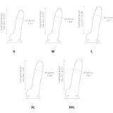 Strap-On-Me S - dvoslojni realistični dildo z nogami (črn) | Shoptok.si