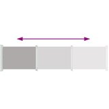  Uvlačiva bočna tenda za terasu 140 x 600 cm siva | Eponuda.com