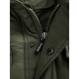 Ombre Men's quilted jacket in shirt cut - olive | shoptok.hr
