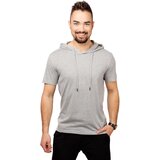 Glano Men's Hooded T-Shirt - grey | shoptok.hr