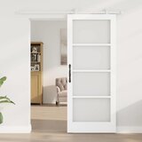  Klizna vrata ORKDAL 83 x 202 cm Masivna borovina i staklo | shoptok.hr