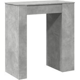  Barski stol s držačima boja betona 95x47x103,5 cm drveni | Eponuda.com