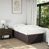  Krevet s oprugama i madracem tamnosmeđi 100 x 200 cm od tkanine | shoptok.hr