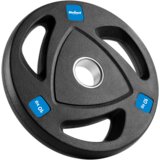 Rebel Active olimpijski utezi od lijevanog željeza, obloženi gumom, set od 2 x 10 kg, rupa 51 mm | shoptok.hr