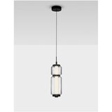 Nova Luce Mat črna steklena LED viseča svetilka ø 12 cm Liesa – | Shoptok.si