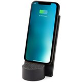 Lexon CITY ENERGY PRO Brezžični Polnilec 10W Qi + 3W Bluetooth Zvočnik ČRNA | Shoptok.si