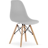 Brandless Stol OSAKA siv / naravne noge x 3, (22030494) | Shoptok.si