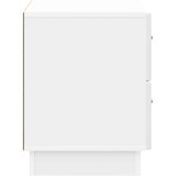  Noćni ormar s ladicama Bijela visokog sjaja 62 x 34,5 x 44,5 cm | Eponuda.ba
