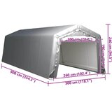  Skladišni šator 300 x 900 cm čelični sivi | shoptok.hr