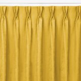  Curtain MILANA color mustard style classic flex 9.5 cm with double pleat chenille 560x245 HOMEDE | shoptok.hr