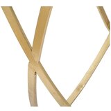 Mauro Ferretti Črna/zlata stranska mizica s stekleno mizno ploščo 40x120 cm Ring – | Shoptok.si
