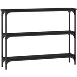 Maison Chic konzolna miza - miza ob steni črna 100x22,5x75 cm inženirski les, (21786189) Cene