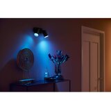 Philips - LED RGBW prigušiva spot svetiljka Hue FUGATO 2xGU10/4,2W/230V crna | Eponuda.com
