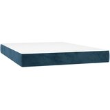  Krevet s oprugama i madracem tamnoplavi 140x190 cm baršunasti | shoptok.hr