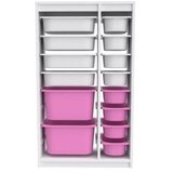 Hanah home višenamenske police montana xs 2D4N8U white pink v2 | ePonuda.com